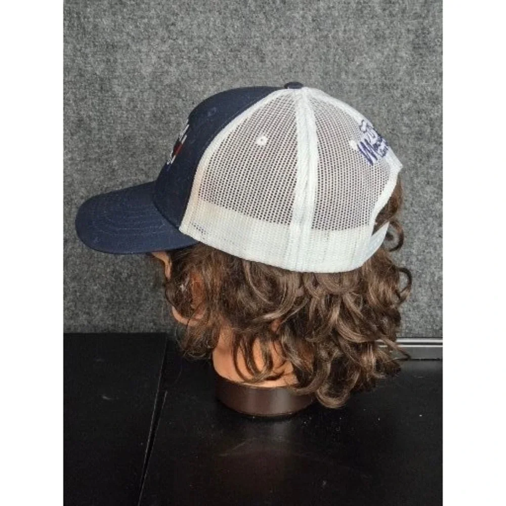 Pura Vida Costa Rica Mesh Trucker‎ Hat Navy Blue White Embroidered Gorilla Caps